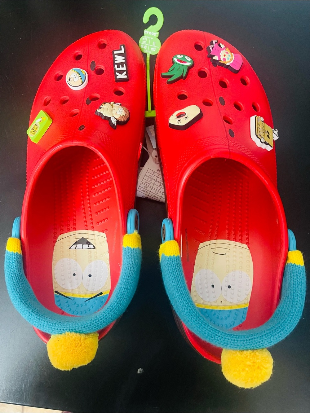 Mens Crocs Cartman Sandals with Character Charms